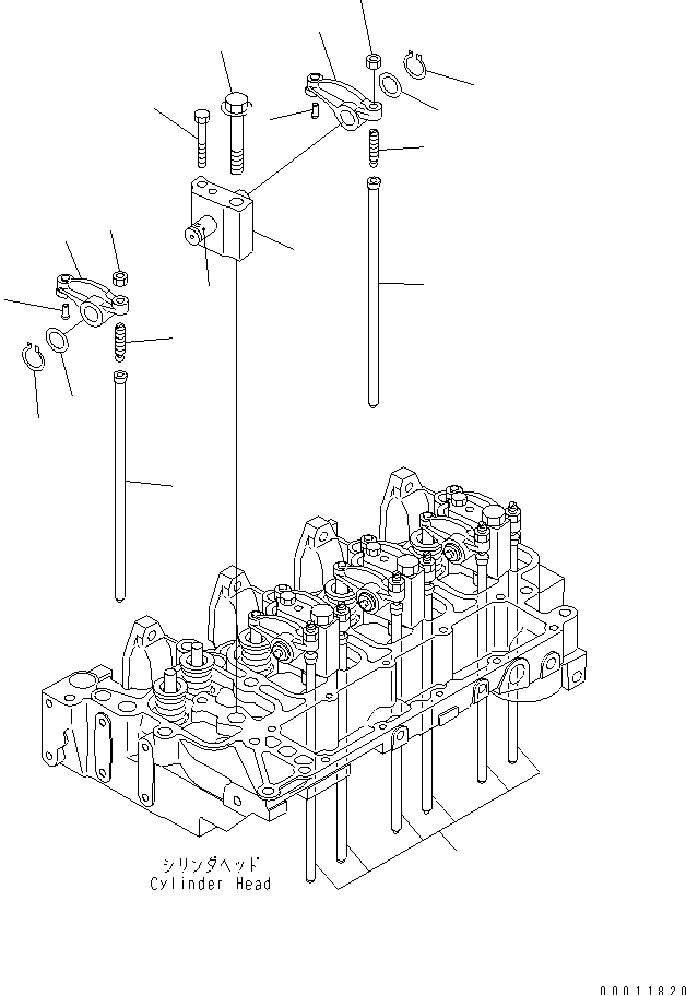 ROCKER ARM(#26277757-) — komatsu parts diagram
