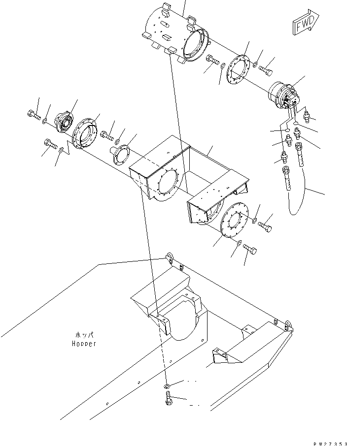 SOIL HOPPER (2/2)(#1006-1108) — komatsu parts diagram