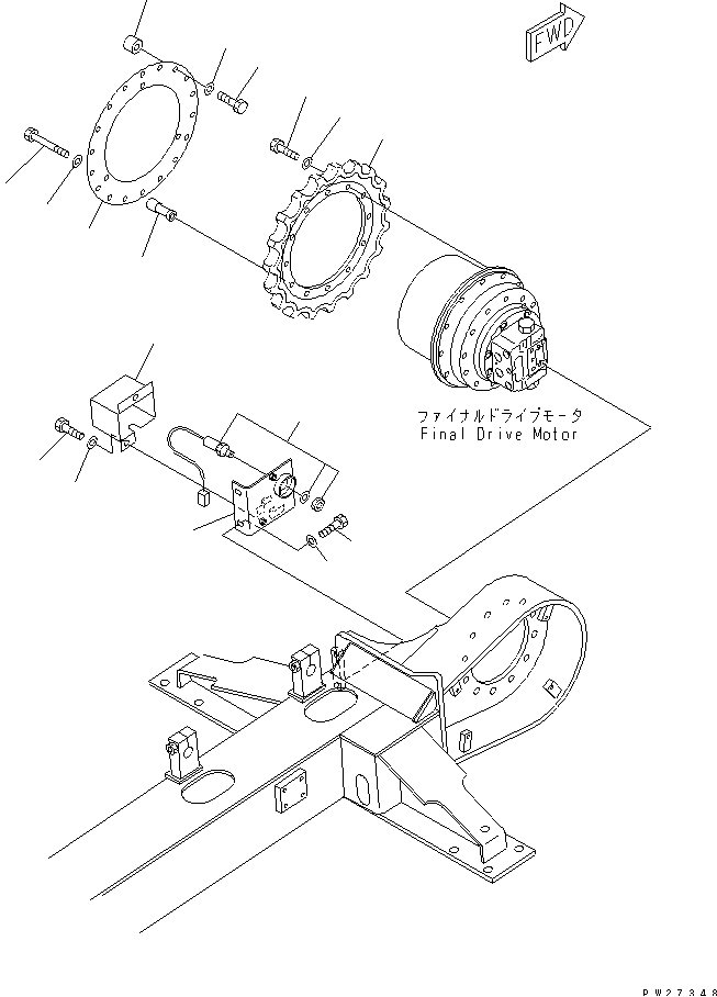 SOIL FEEDER (SPROCKET) — komatsu parts diagram