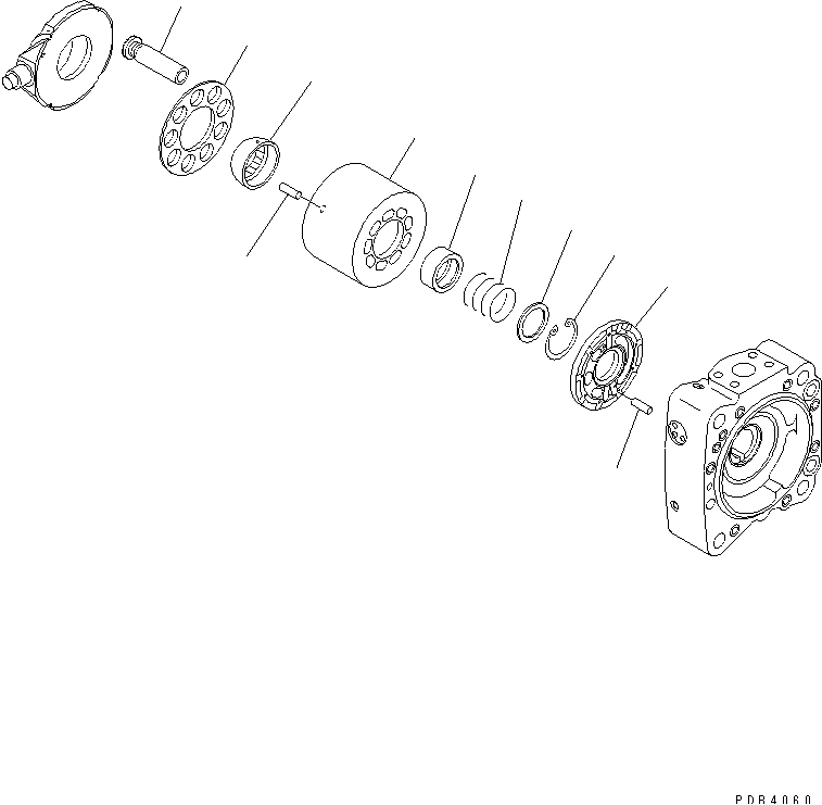 MAIN PUMP (3/16) (N0.3 PUMP) — komatsu parts diagram