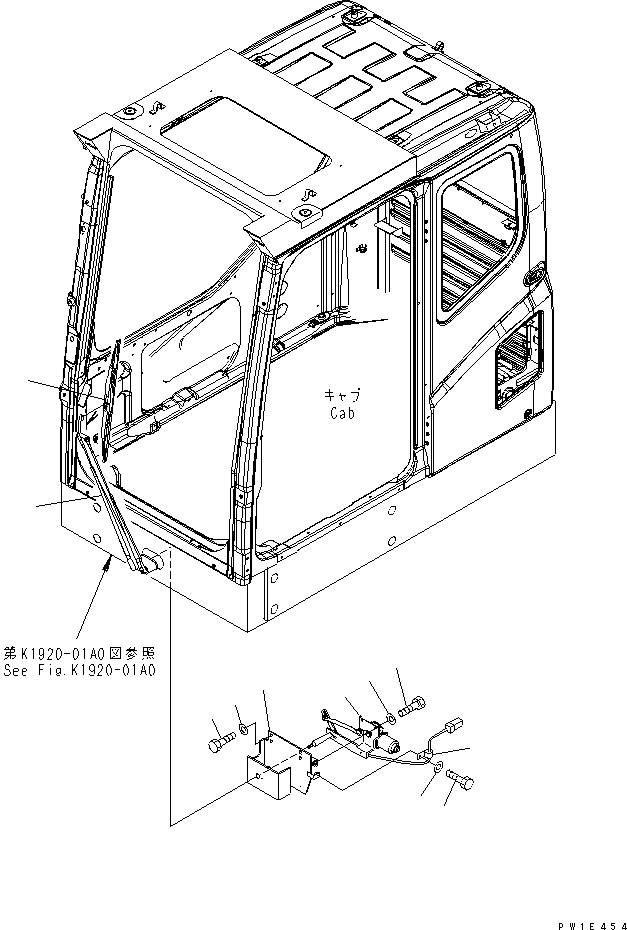LOWER WIPER — komatsu parts diagram