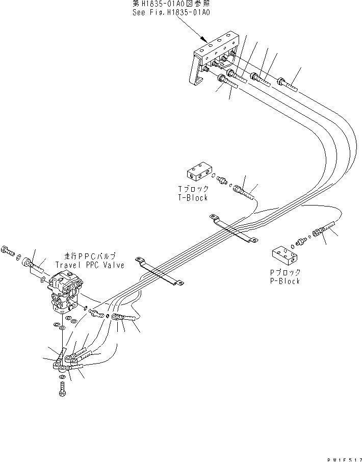 FLOOR FRAME (PPC) (1/2) — komatsu parts diagram