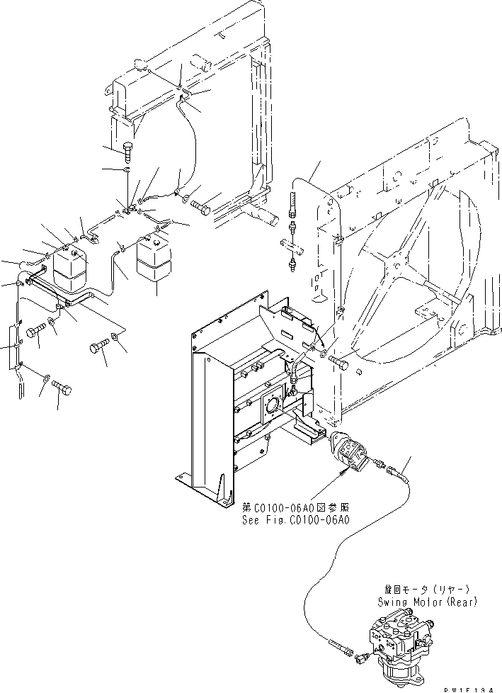 COOLING (AFTER COOLER) (LUBRICATION AND RESARVE TANK) — komatsu parts diagram