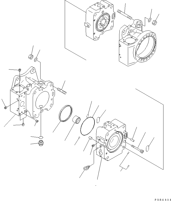 MAIN PUMP (1/14) (N0.1 PUMP) — komatsu parts diagram