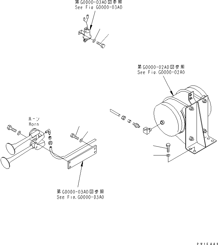 AIR SYSTEM (MOUNTING PARTS) — komatsu parts diagram