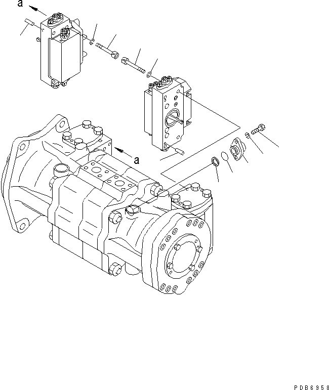 MAIN PUMP (9/9) (N0.2 PUMP) — komatsu parts diagram