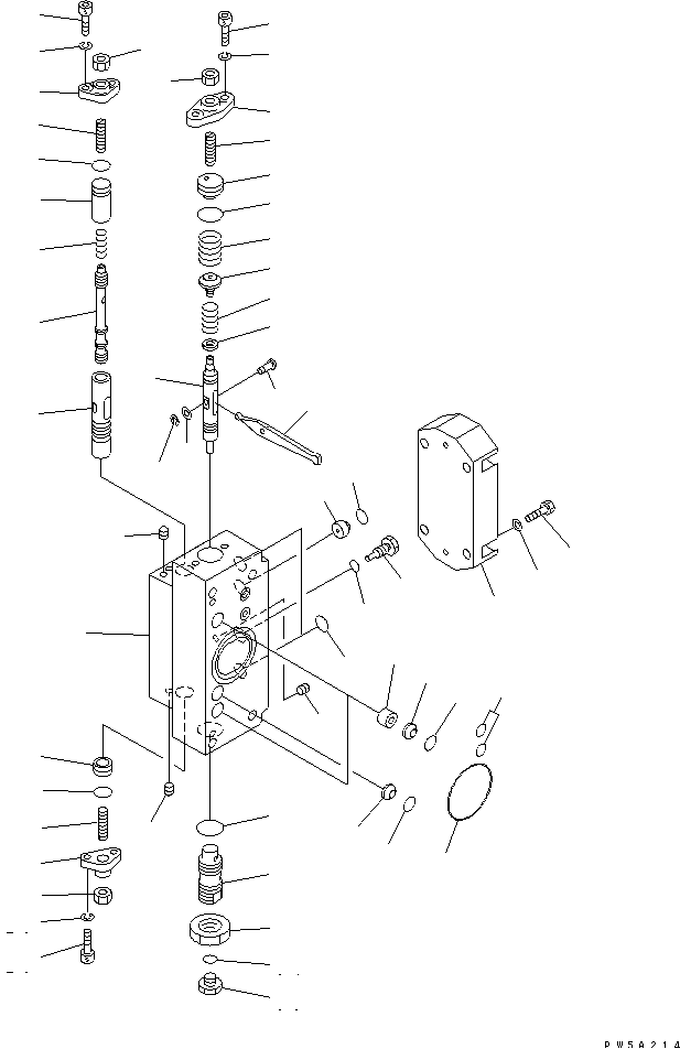 MAIN PUMP (8/9) (N0.2 PUMP) — komatsu parts diagram