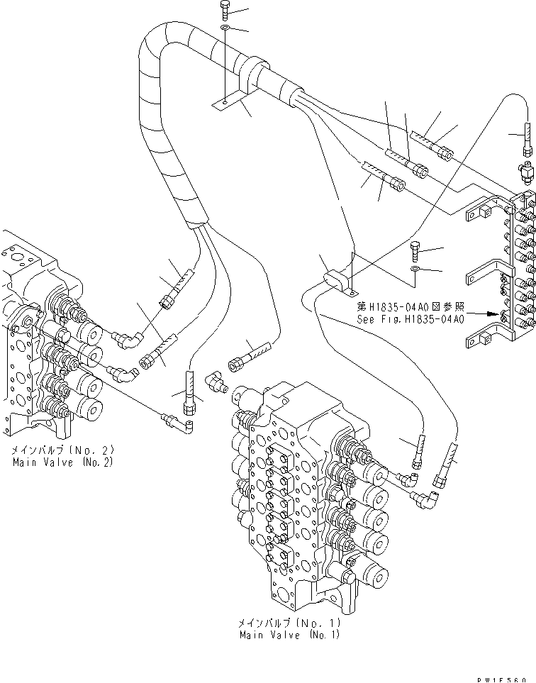 PPC HEAVY LIFT LINES — komatsu parts diagram