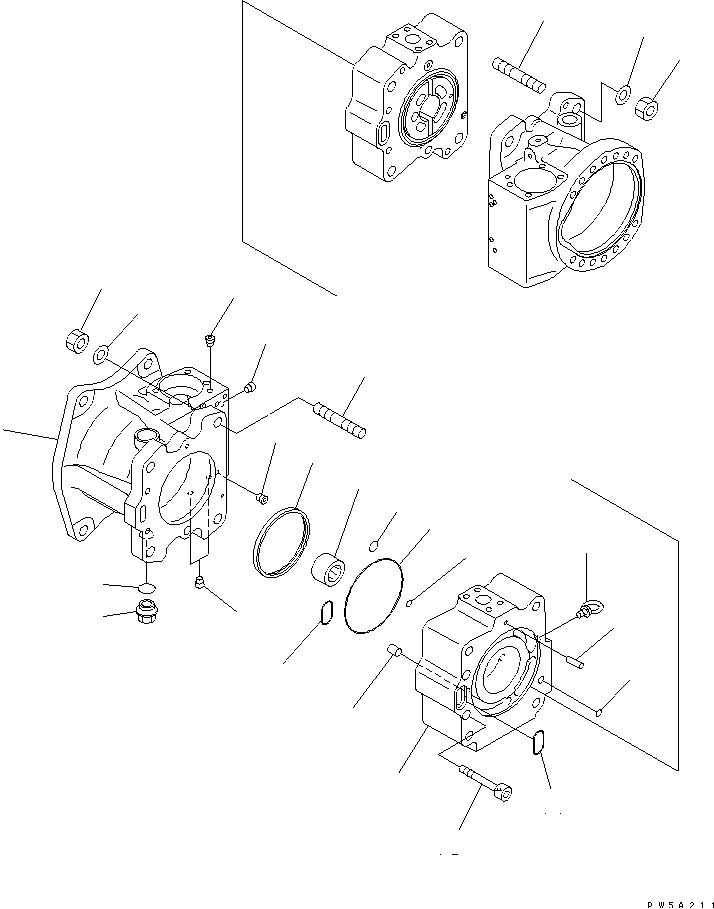 MAIN PUMP (1/9) (N0.2 PUMP) — komatsu parts diagram