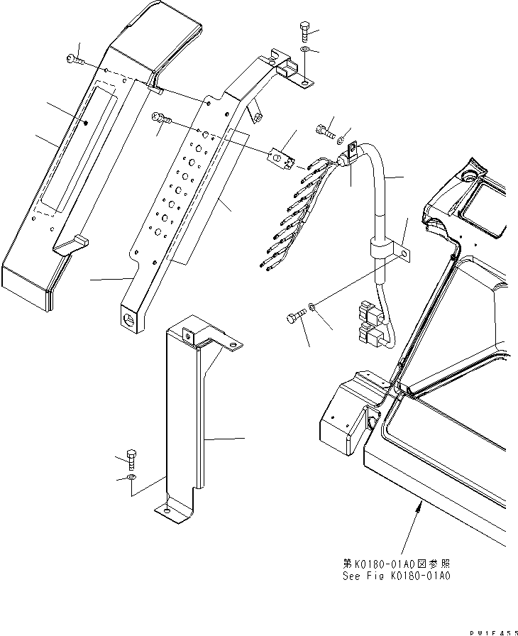 REAR COVER (CIRCUIT BRAKER) — komatsu parts diagram