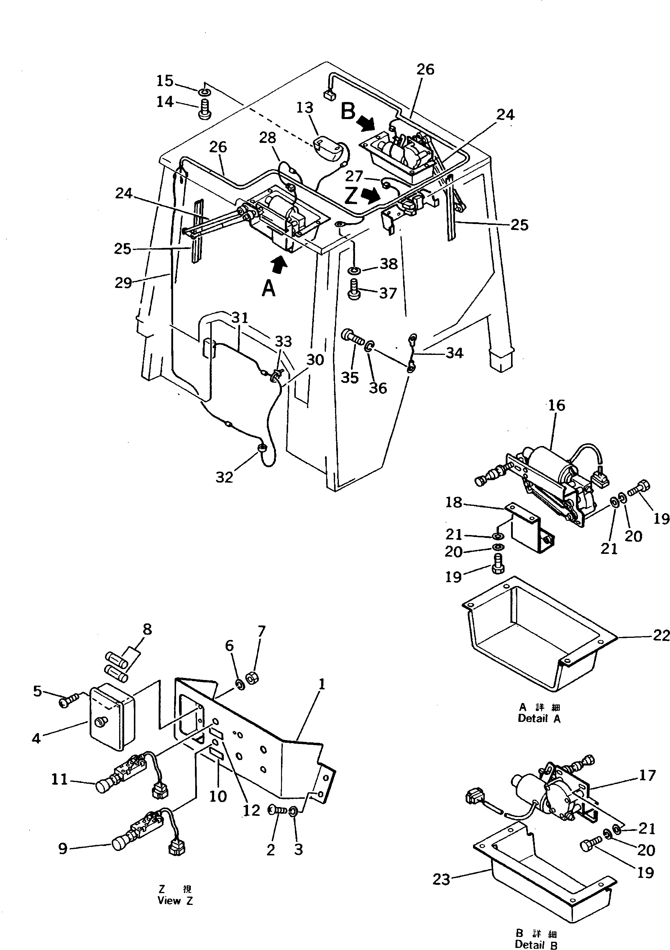 ROPS CAB (ELECTRICAL SYSTEM) (4/5) (TBG SPEC.) — komatsu parts diagram