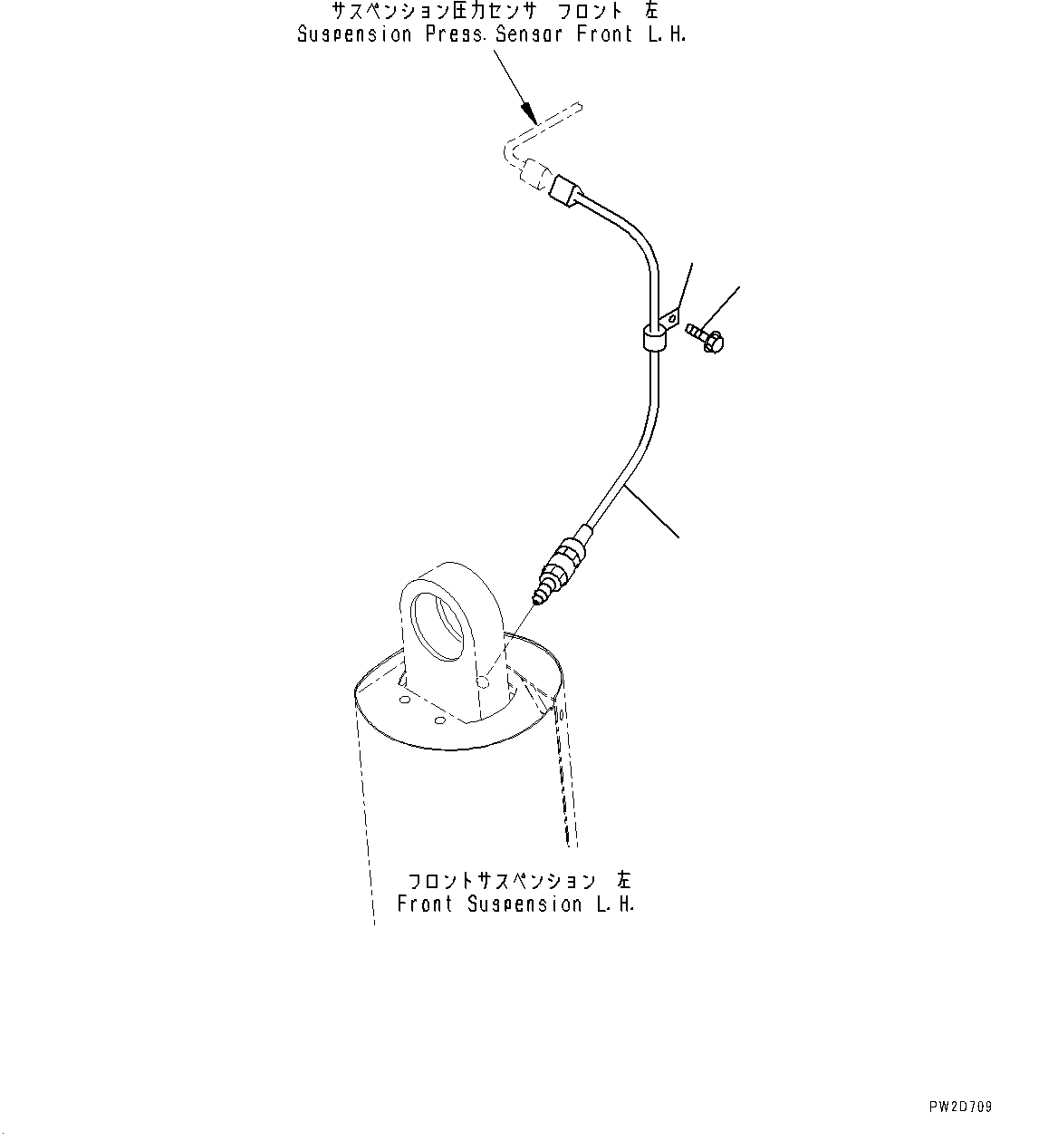 Front Axle, Sensor (1/2)(#20001-) — komatsu parts diagram