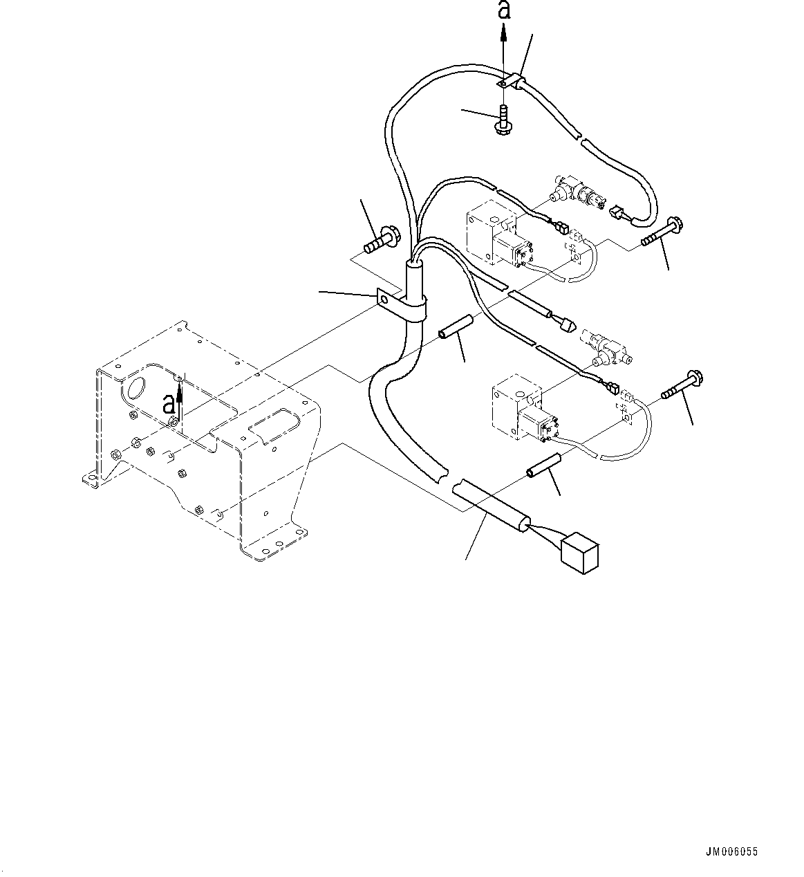 Anti-skid Brake System (ABS), Valve Cover (1/2) (With Anti-skid Brake System (ABS))(#20024-) — komatsu parts diagram