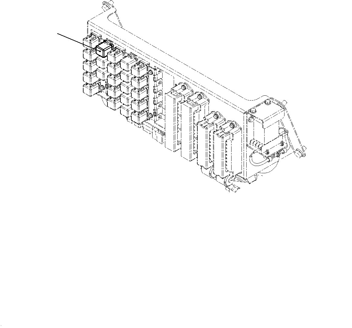 Cab, Fog Lamp Relay(#20001-) — komatsu parts diagram
