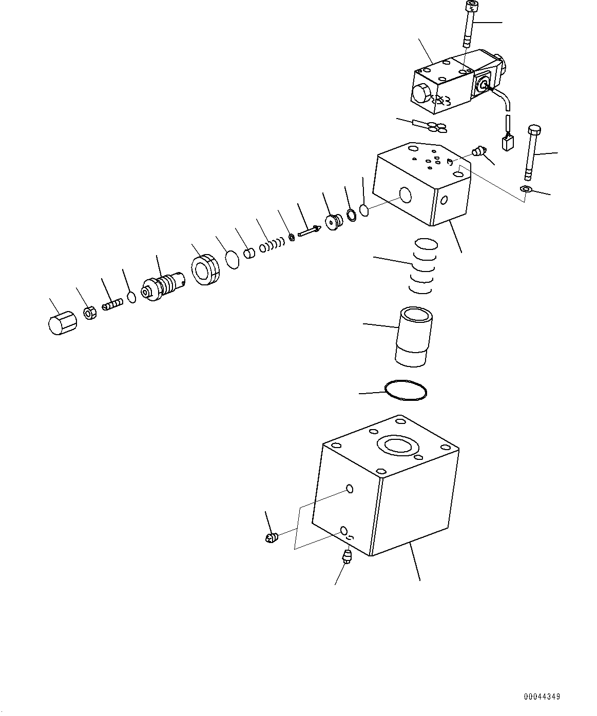 Brake Oil Cooling Piping, Brake Control Valve(#20001-) — komatsu parts diagram