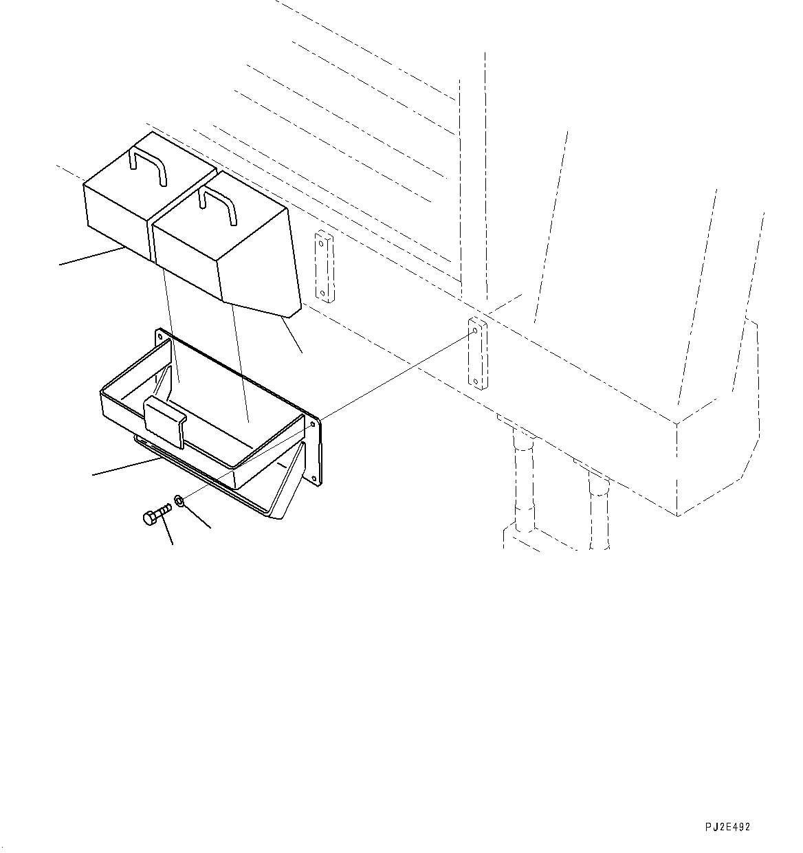 Tire Stopper, (#20001-) — komatsu parts diagram