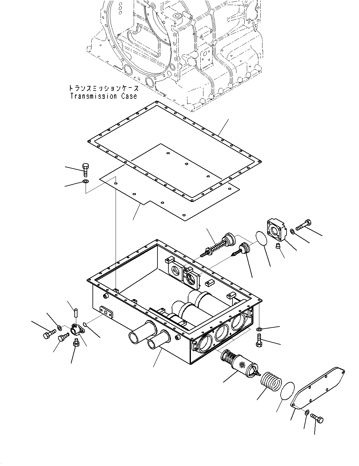 Torque Converter and Transmission, Tank(#20001-) — komatsu parts diagram