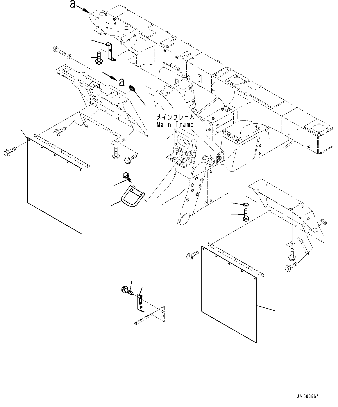 Fender, Mudguard (With Muffler, For EC Regulation Arrangement)(#20001-) — komatsu parts diagram