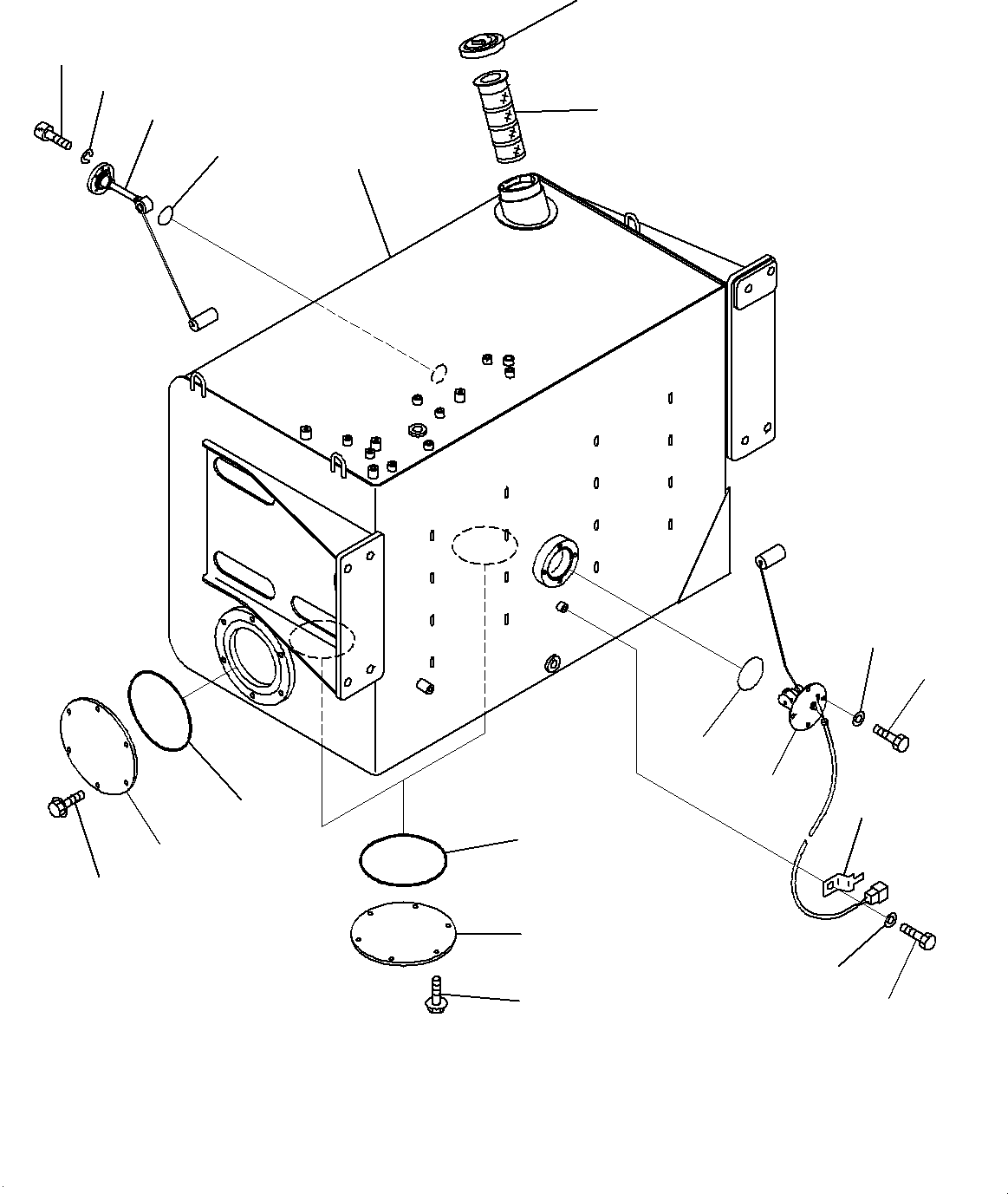 Fuel Tank, Tank(#20001-) — komatsu parts diagram