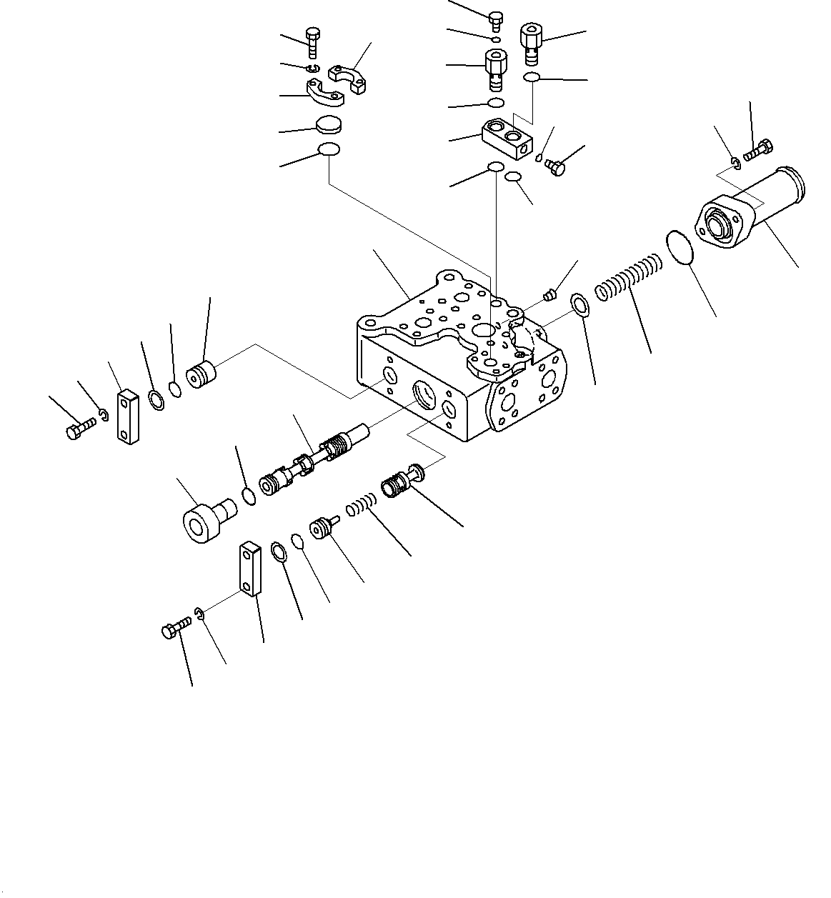 Hydraulic Tank, Demand Valve (1/2)(#20001-) — komatsu parts diagram