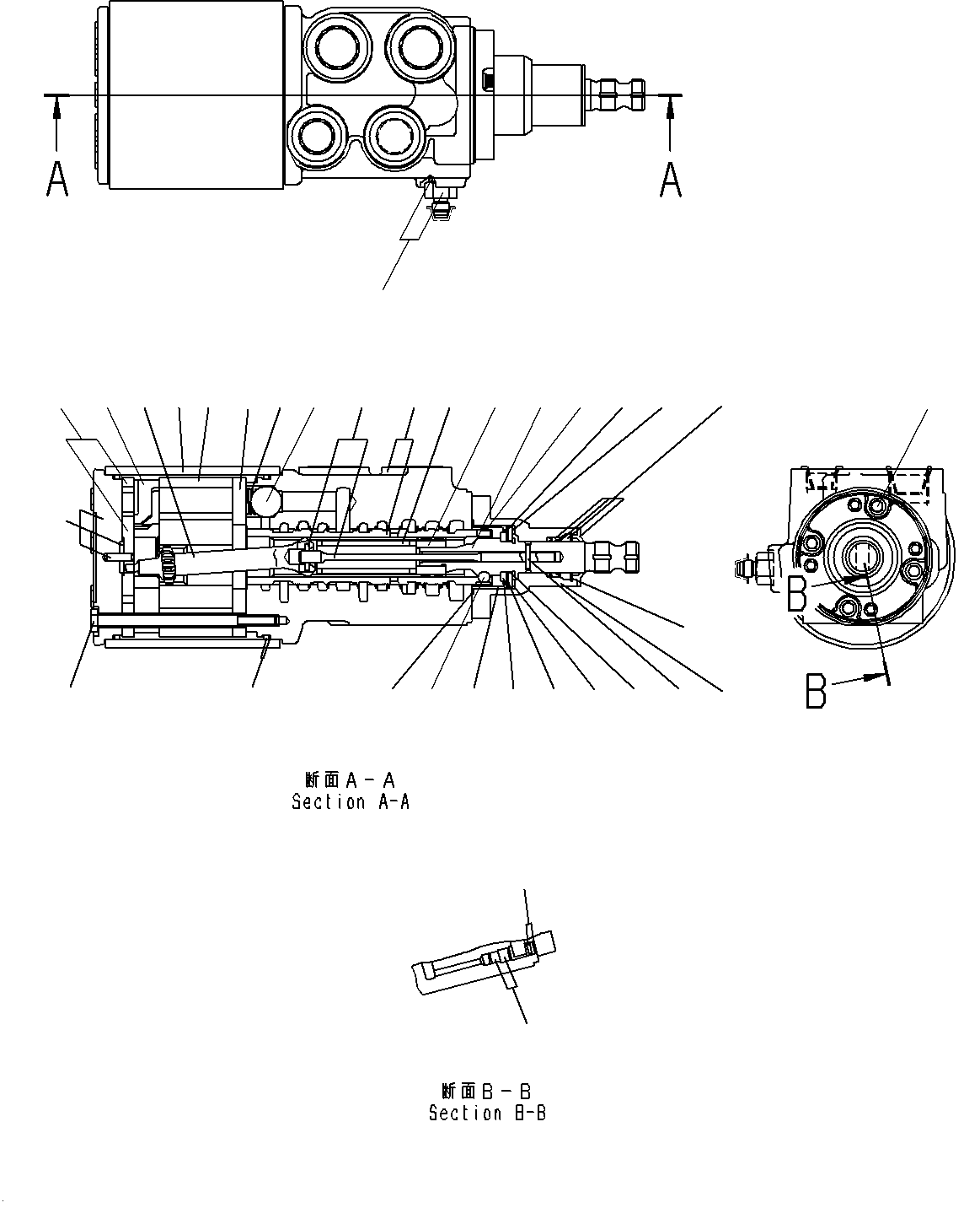 Front Support, Inner Parts, Steering Valve(#20001-20000) — komatsu parts diagram