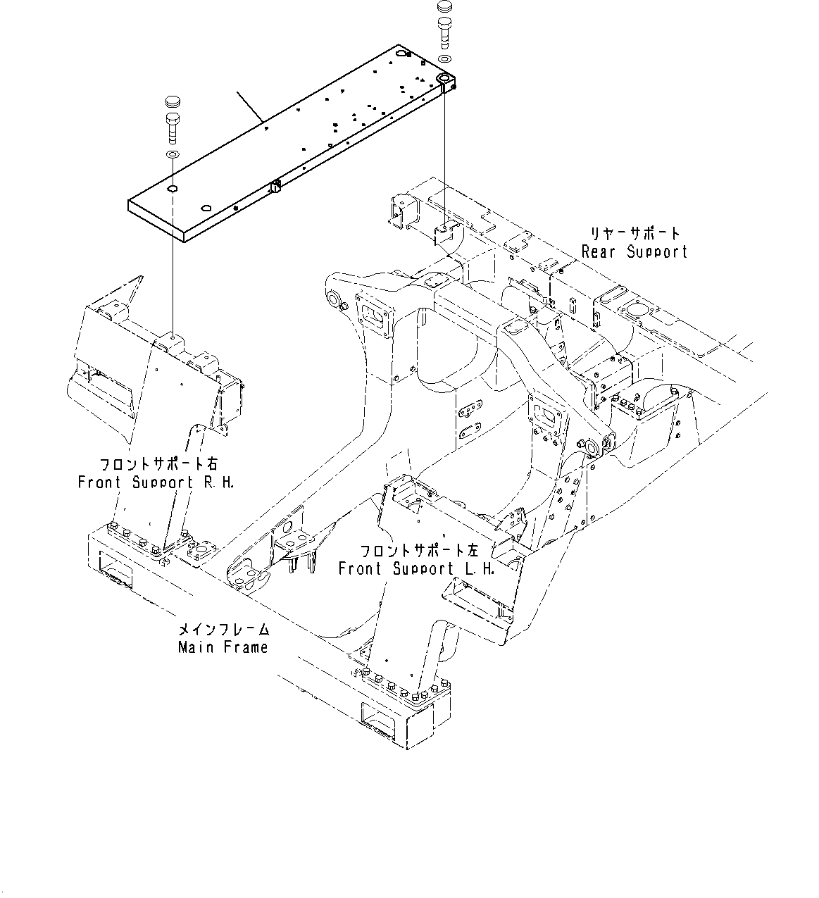 Platform Group, Platform (With Battery Disconnect Switch)(#20001-) — komatsu parts diagram
