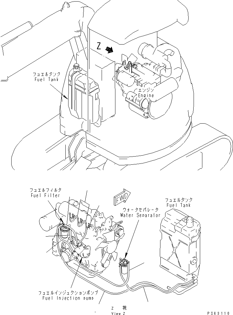 PERIODICAL REPLACEMENT CRITICAL PARTS (1/3) (FUEL HOSE) — komatsu parts diagram