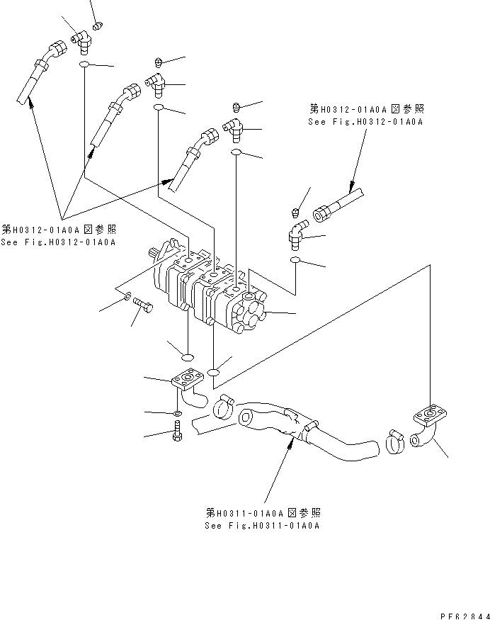 MAIN PUMP AND RELATED PARTS(#10801-) — komatsu parts diagram