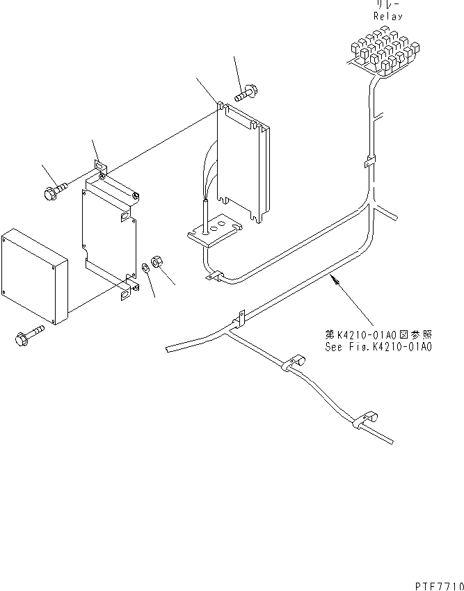 FLOOR HARNESS (ELECTRICAL GOVERNOR AND RELATED PARTS) — komatsu parts diagram