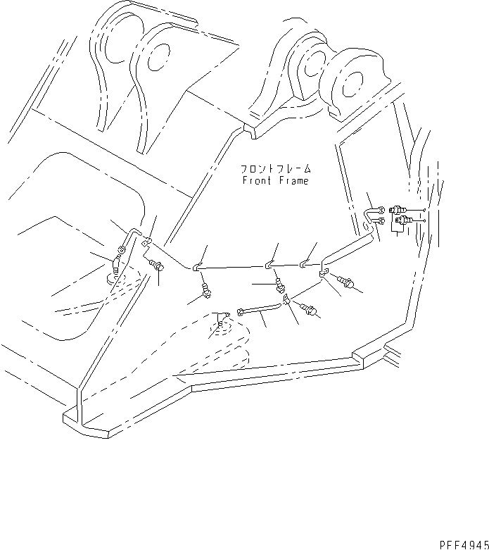 REMOTE GREASE (STEERING CYLINDER) — komatsu parts diagram