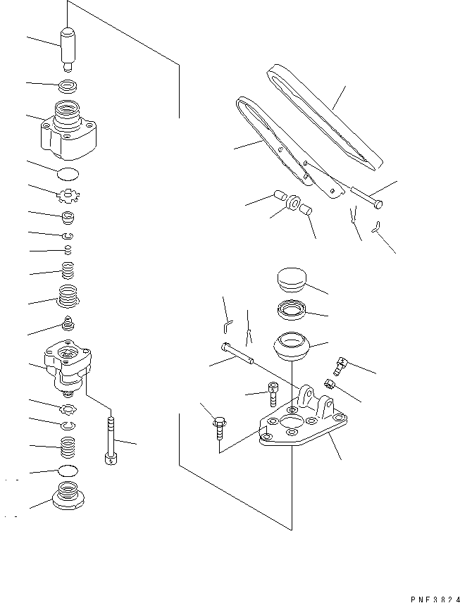 BRAKE CONTROL (SINGLE BRAKE VALVE) — komatsu parts diagram