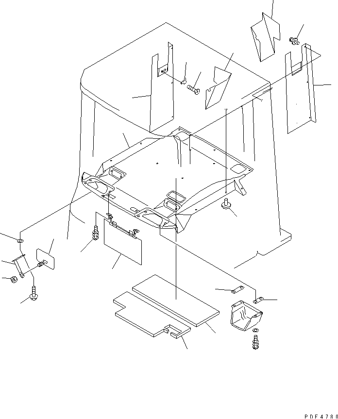 ROPS CAB (3/3) (INTERIOR TRIM) — komatsu parts diagram