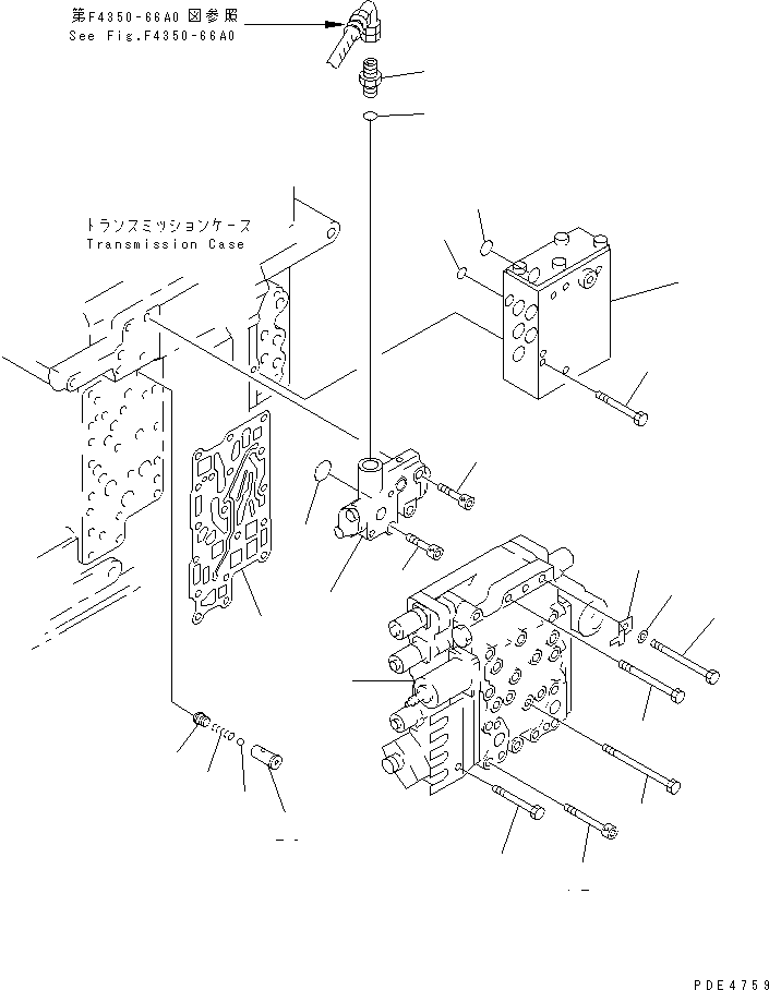 TRANSMISSION (CONTROL VALVE MOUNTING) — komatsu parts diagram