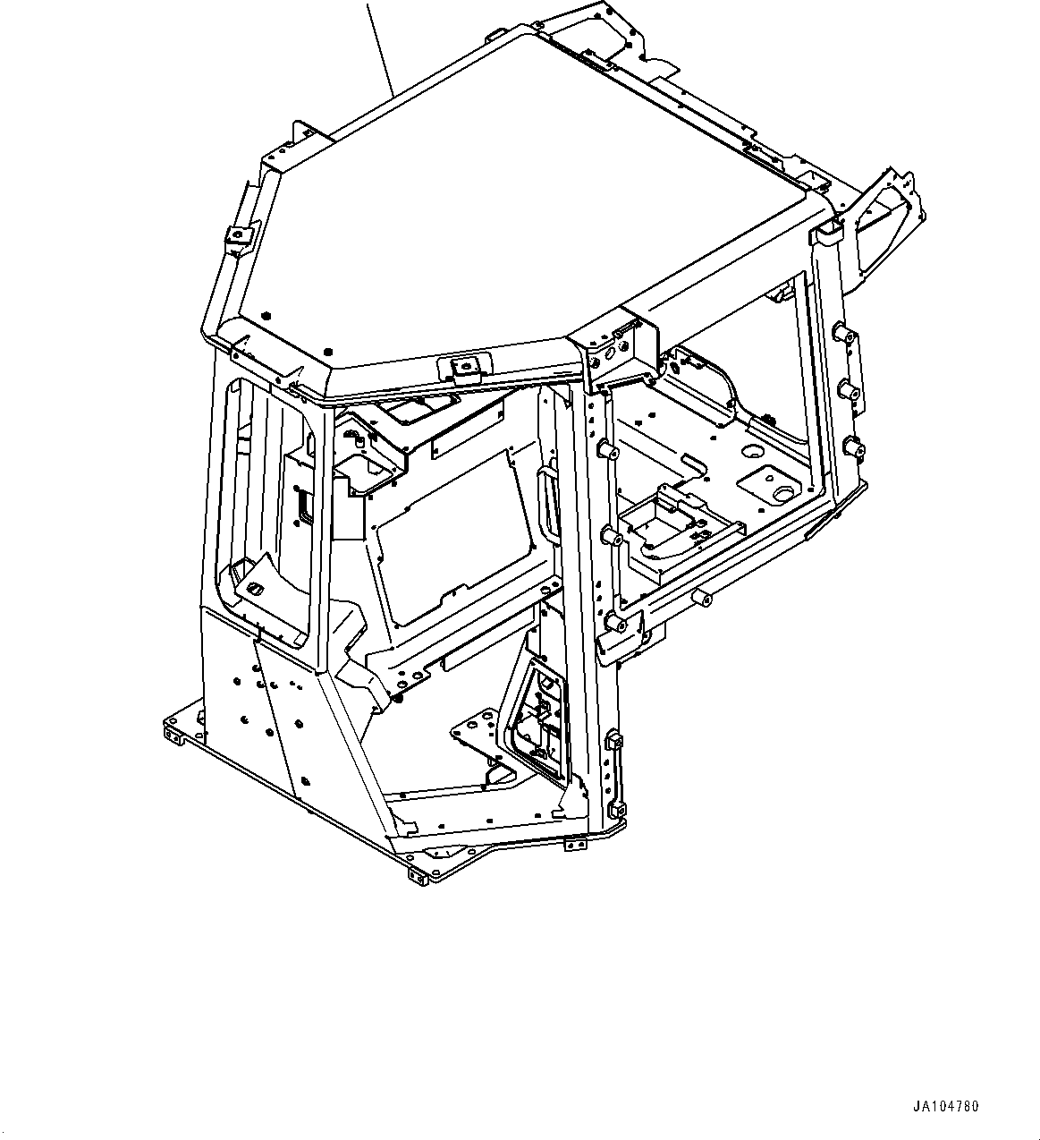 Cab, Body (With Gateway Function Controller)(#40001-) — komatsu parts diagram