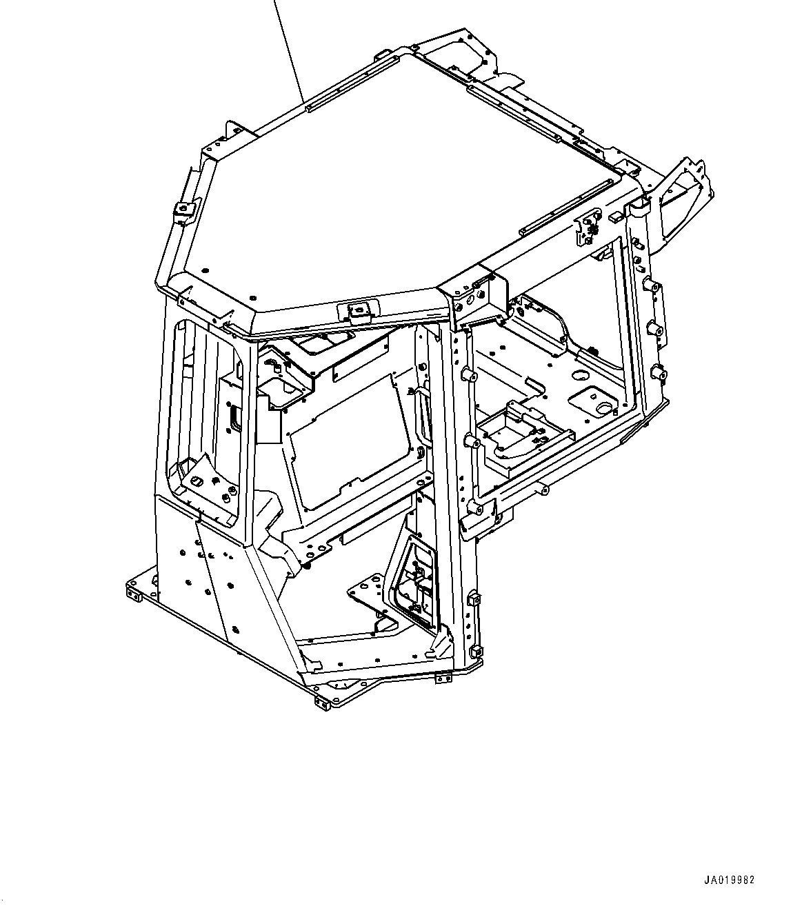 Cab, Body(#40001-) — komatsu parts diagram