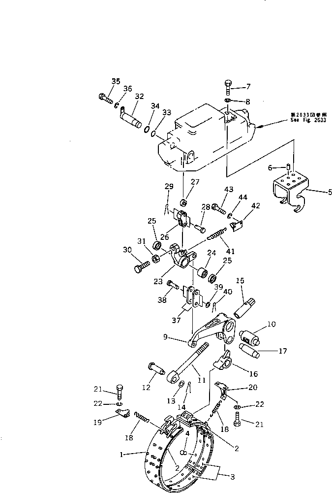 BRAKE BAND — komatsu parts diagram