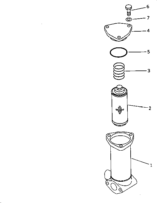 STEERING STRAINER — komatsu parts diagram