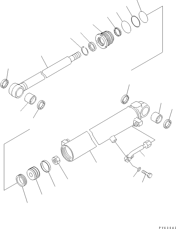 ARM CYLINDER — komatsu parts diagram