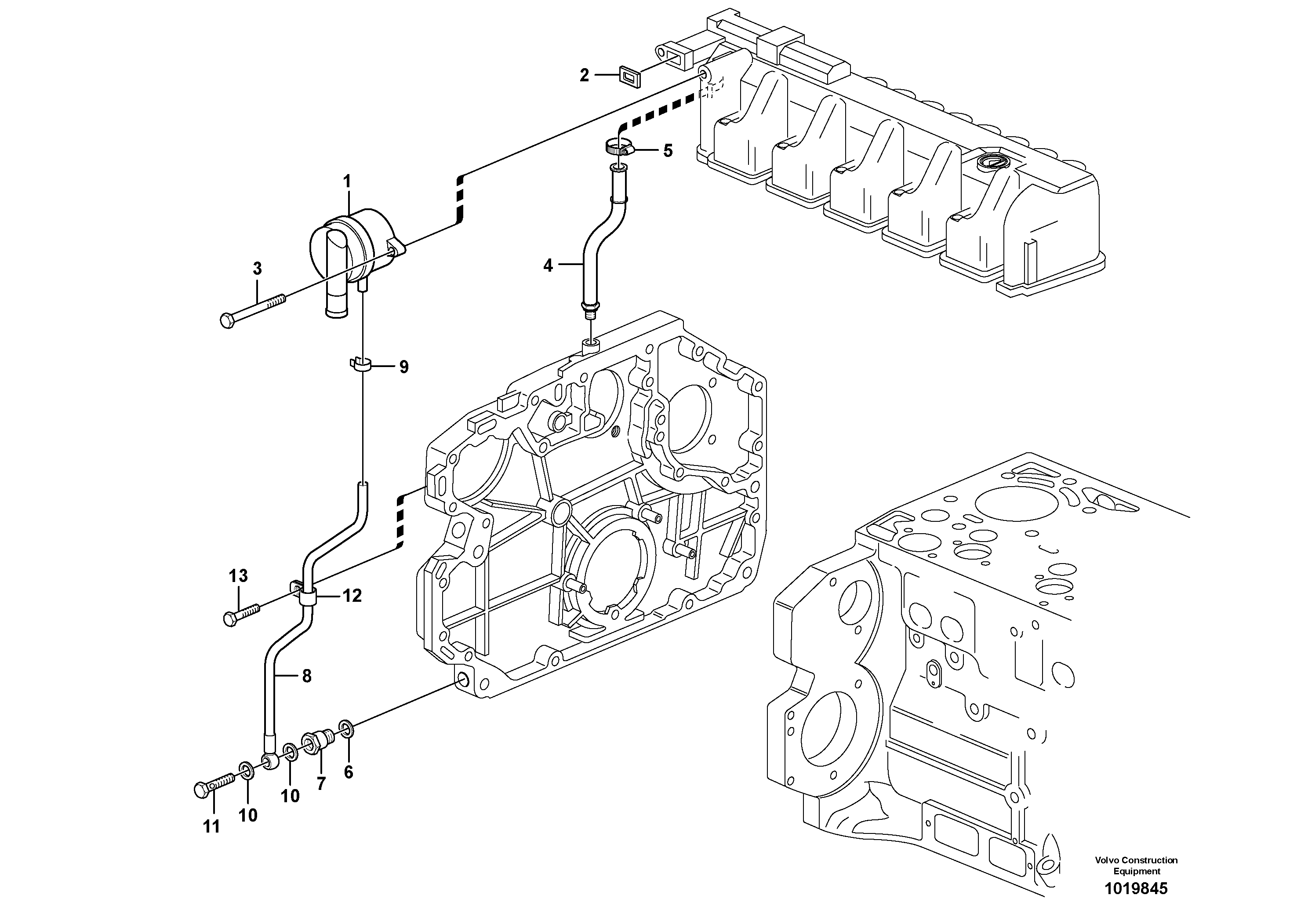 Crankcase ventilation — volvo parts diagram