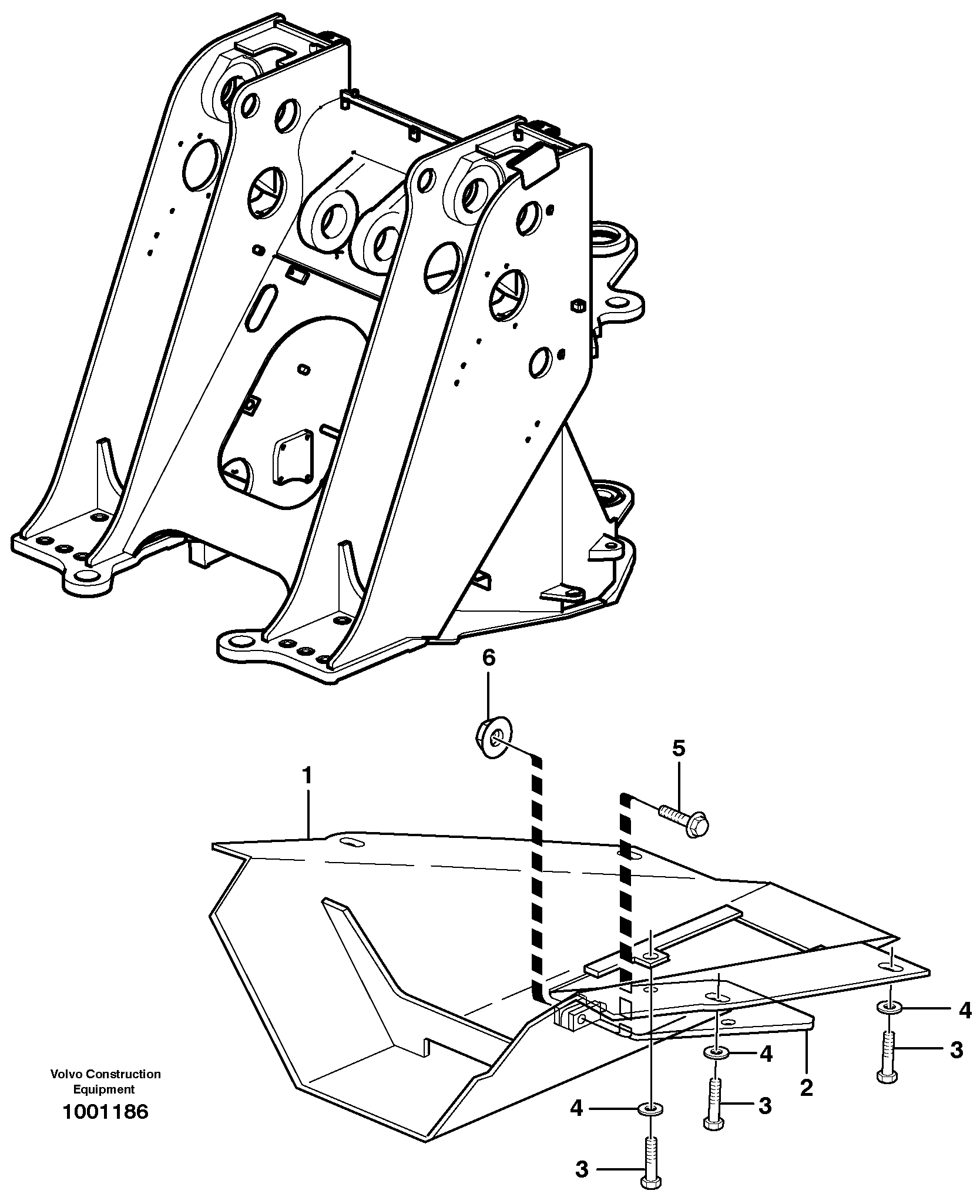 Belly guard, front. 82005 — volvo parts diagram