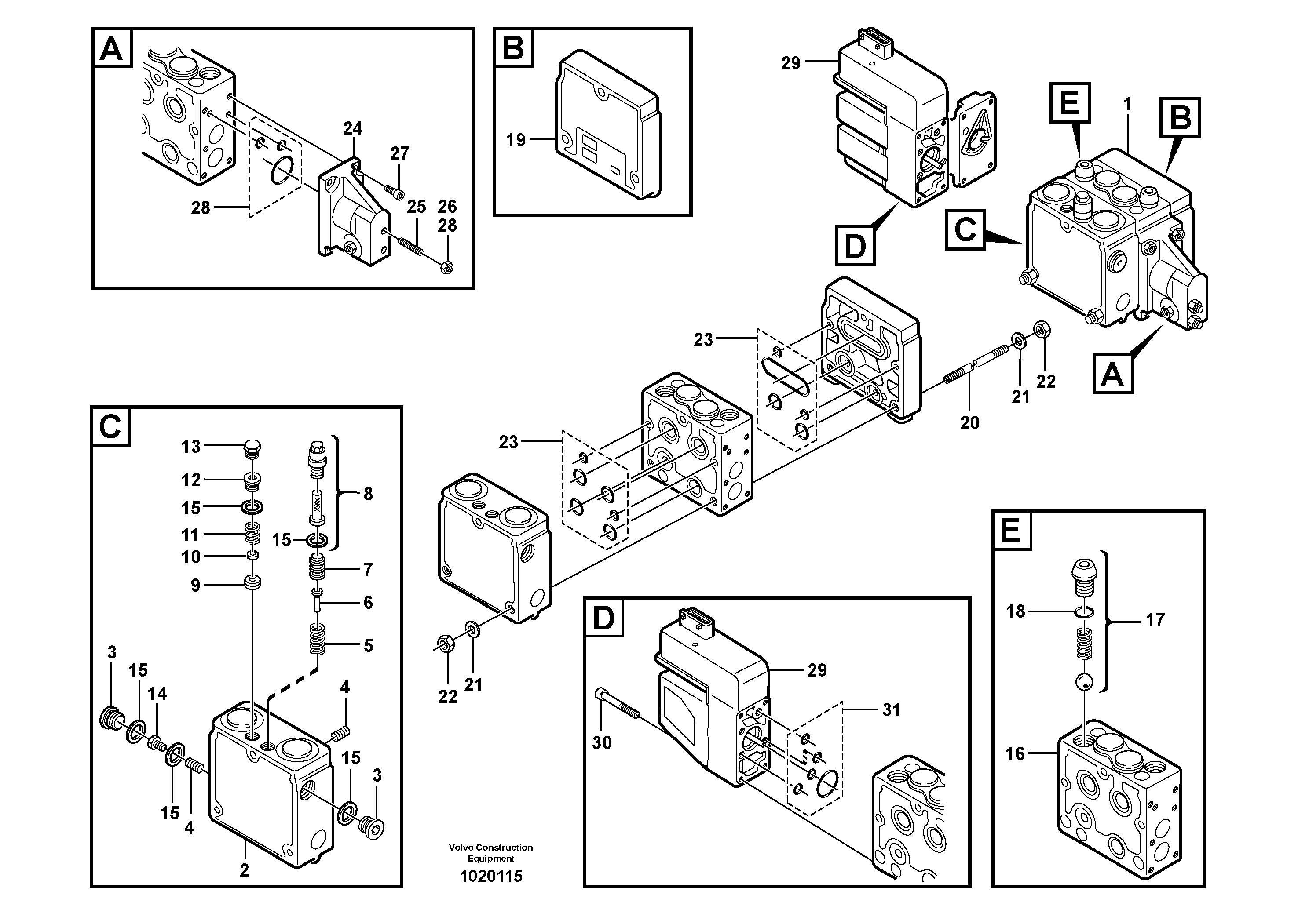 Relief valve. 80780 — volvo parts diagram