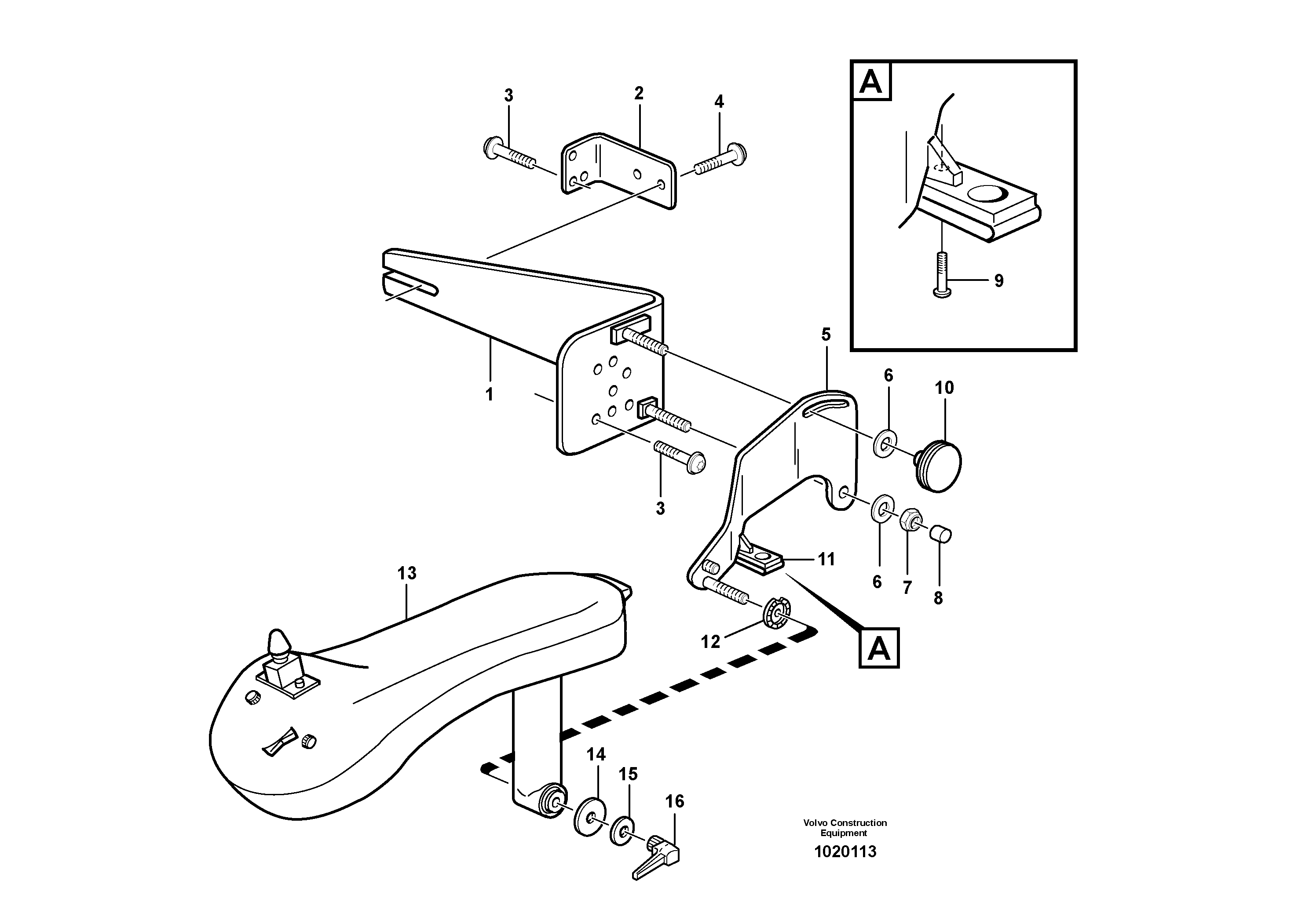 CDC - steering, sheet metal parts. 80780 — volvo parts diagram