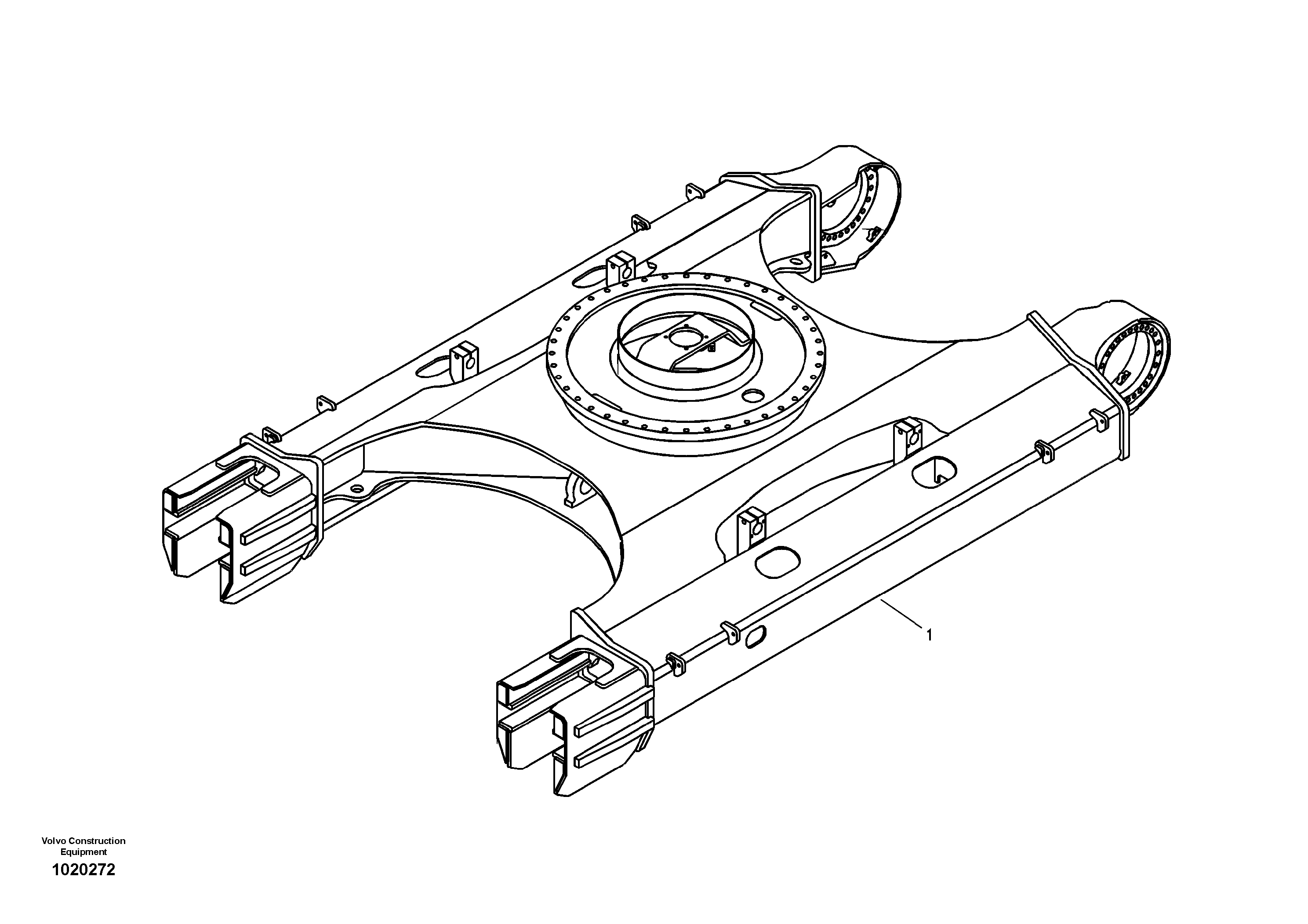 Undercarriage frame — volvo parts diagram