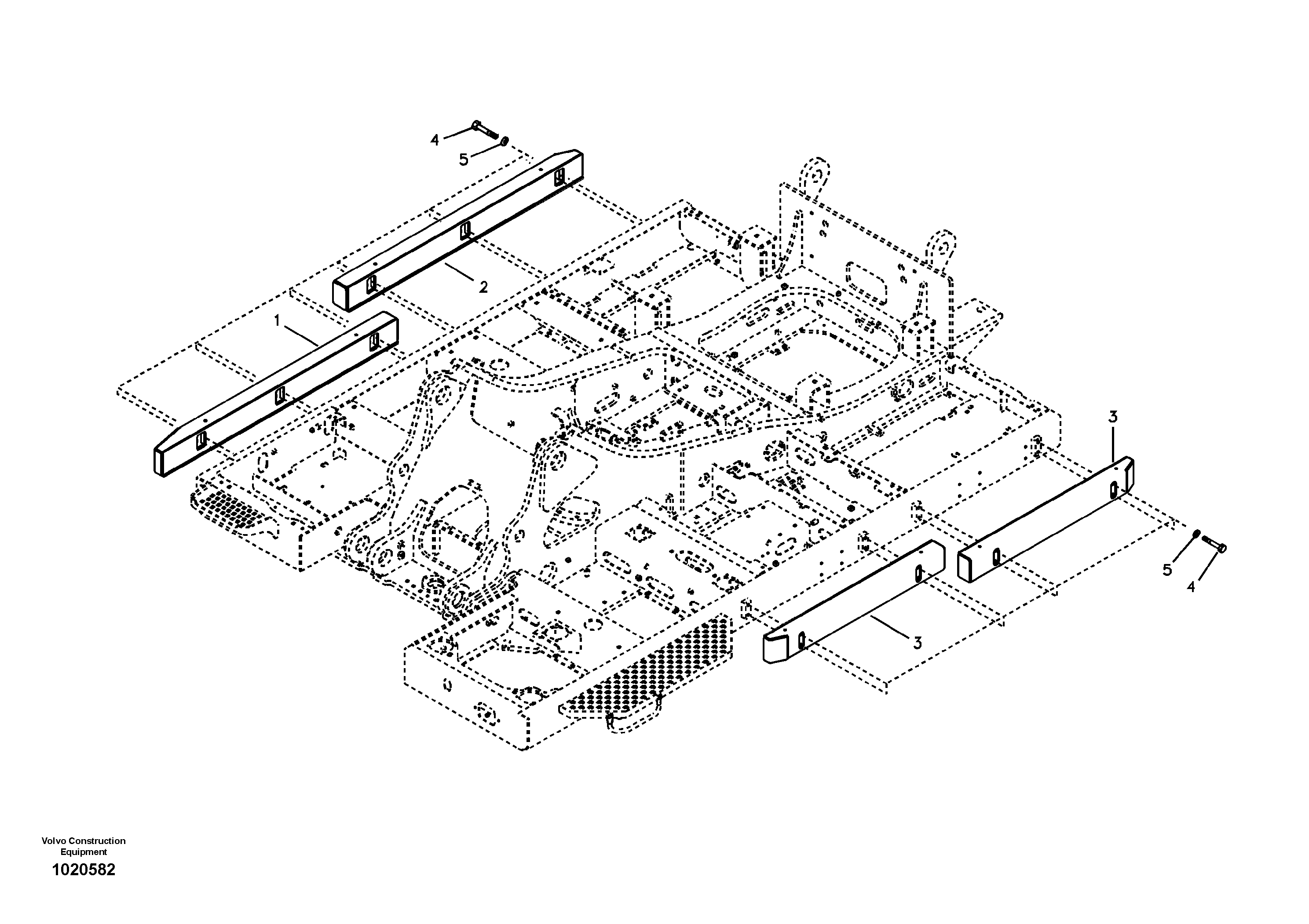 Upper frame — volvo parts diagram