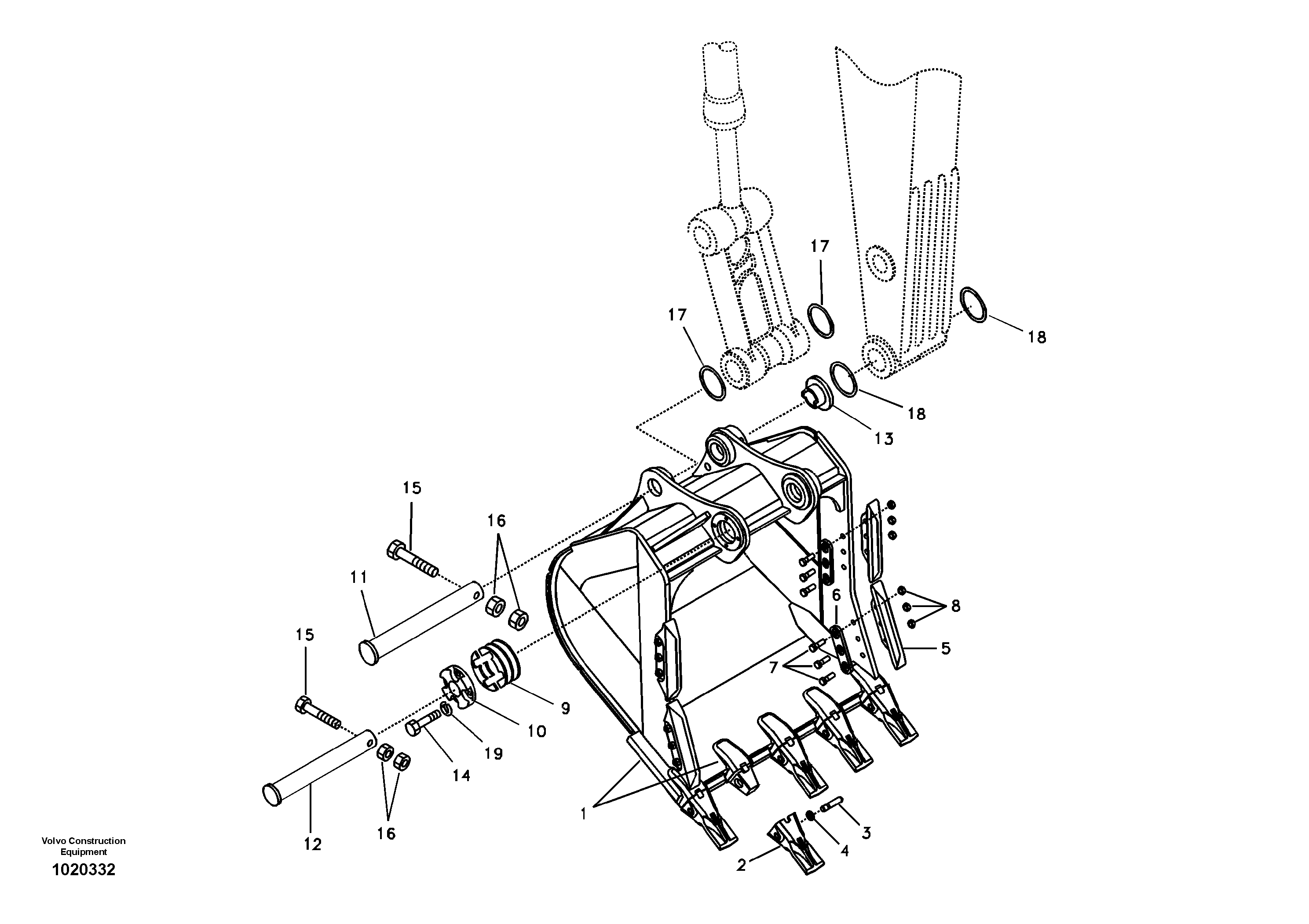 Bucket — volvo parts diagram
