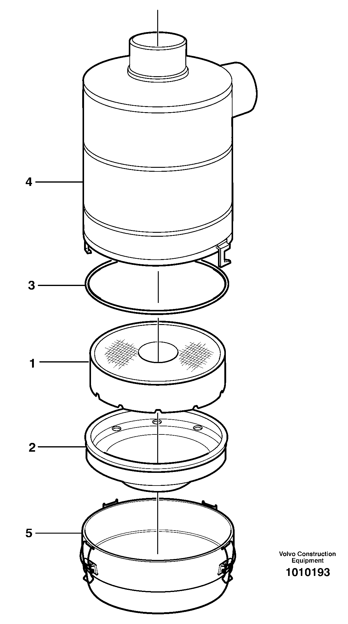 Air filter.  82974 — volvo parts diagram