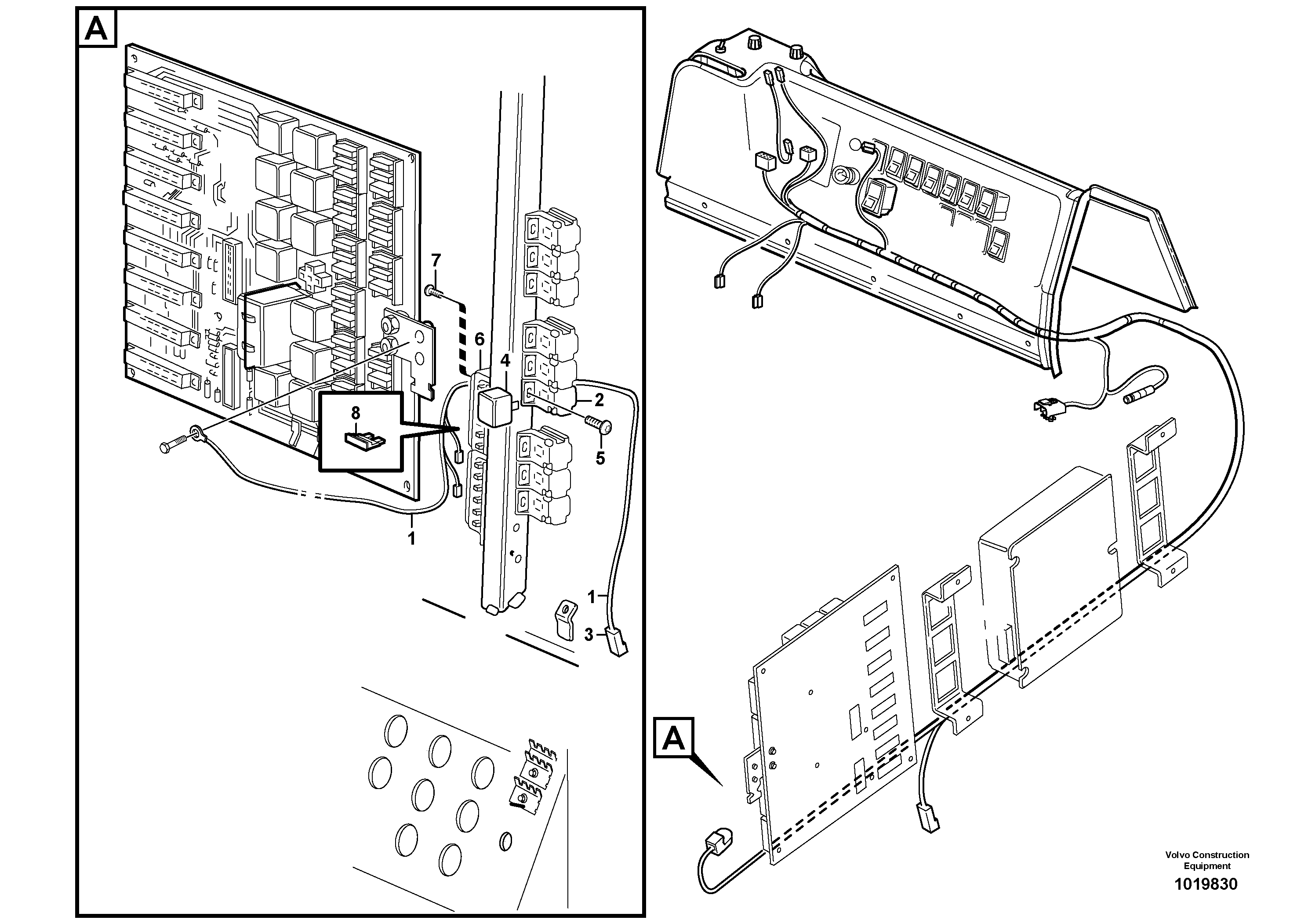 Cable harness, automatic temperature control.  83085 — volvo parts diagram