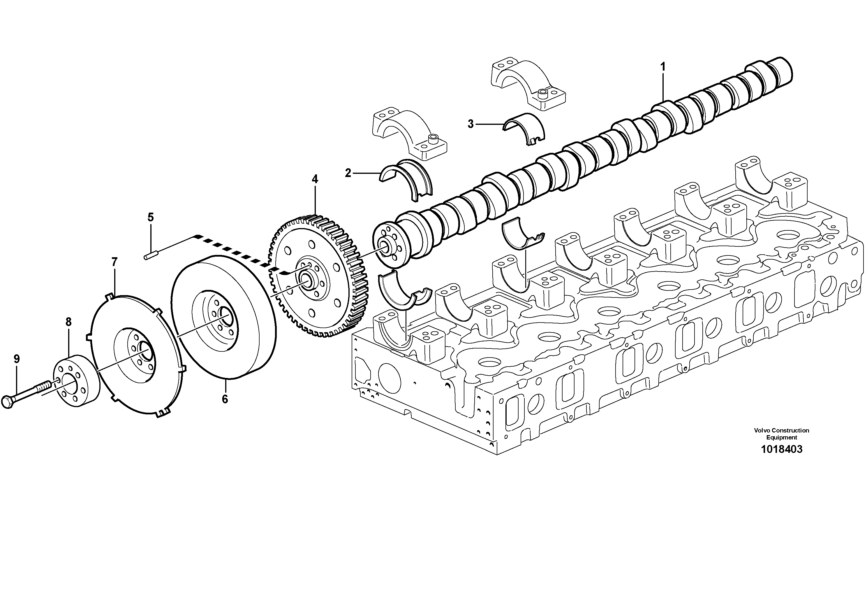 Camshaft — volvo parts diagram