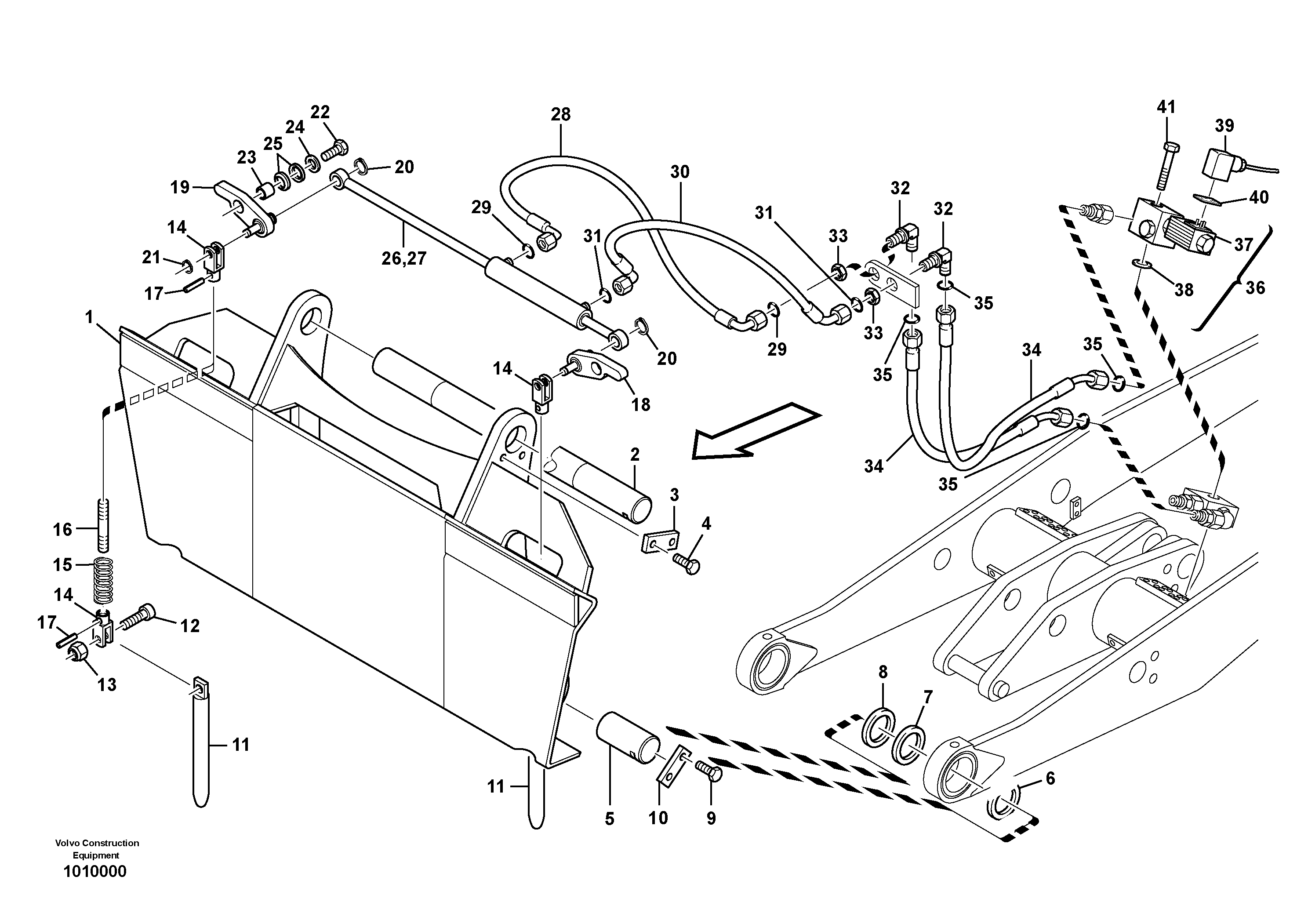Attachment mounting plate - Skid Steer attachments — volvo parts diagram
