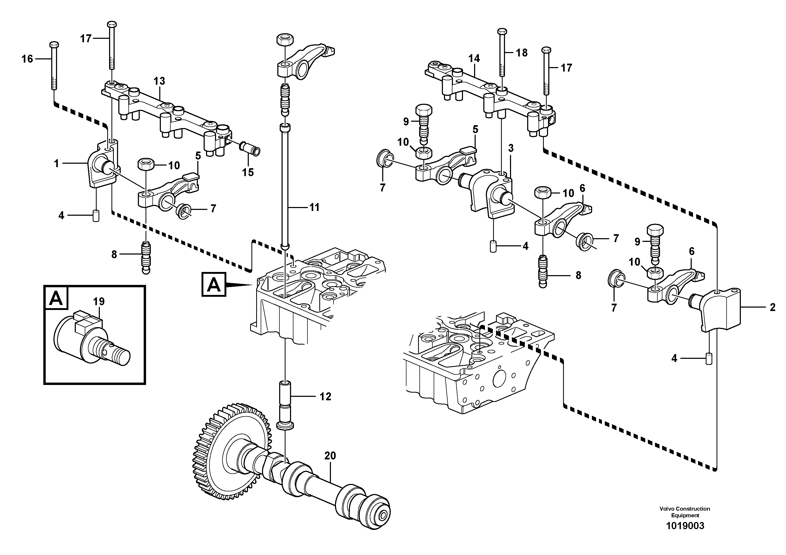 Valve mechanism — volvo parts diagram